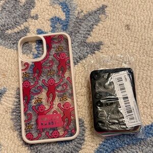 Roller Rabbit Vibrant Monkey Pattern Phone Case